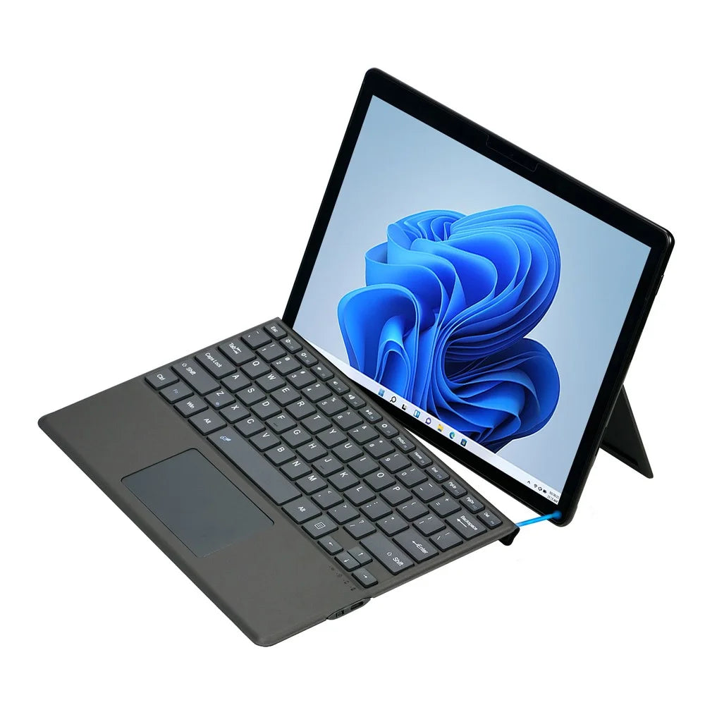 2089A for Microsoft Surface Pro 11 / 10 / 9 / 8 / X Laptop Magnetic Adsorption Bluetooth-compatible Wireless Keyboard with Touchpad - 2