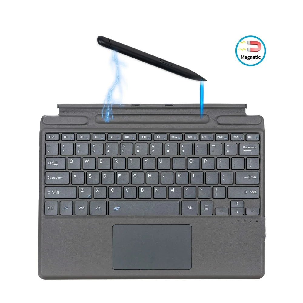 2089A for Microsoft Surface Pro 11 / 10 / 9 / 8 / X Laptop Magnetic Adsorption Bluetooth-compatible Wireless Keyboard with Touchpad - 3