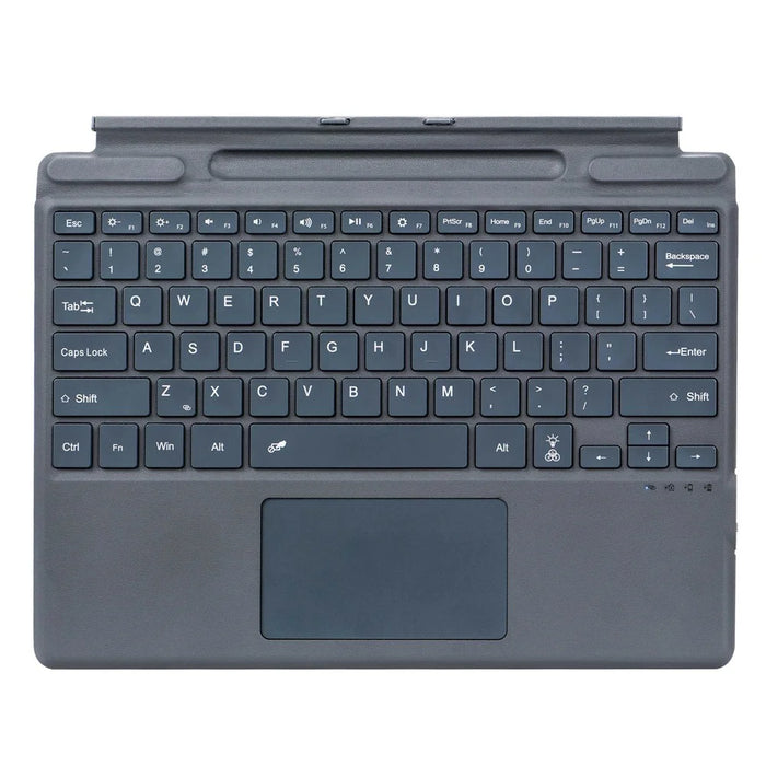 2089D for Microsoft Surface Pro 11 / 10 / 9 / 8 / X Magnetic Adsorption Colorful Light Bluetooth-compatible Wireless Keyboard with Touchpad - 1