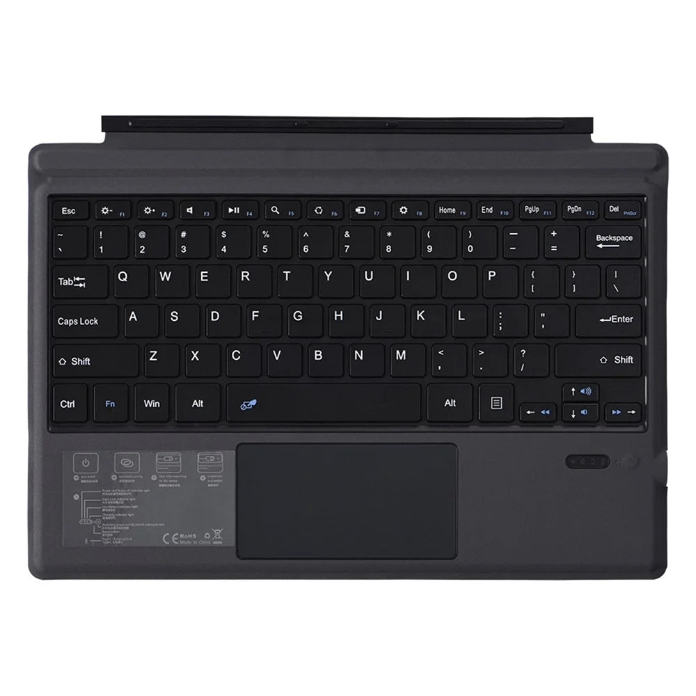 1089A for Microsoft Surface Pro 3 / 4 / 5 / 6 / 7 Laptop Magnetic Adsorption Bluetooth-compatible Wireless Keyboard with Touchpad - 1