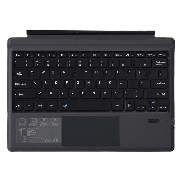1089A for Microsoft Surface Pro 3 / 4 / 5 / 6 / 7 Laptop Magnetic Adsorption Bluetooth-compatible Wireless Keyboard with Touchpad - 1