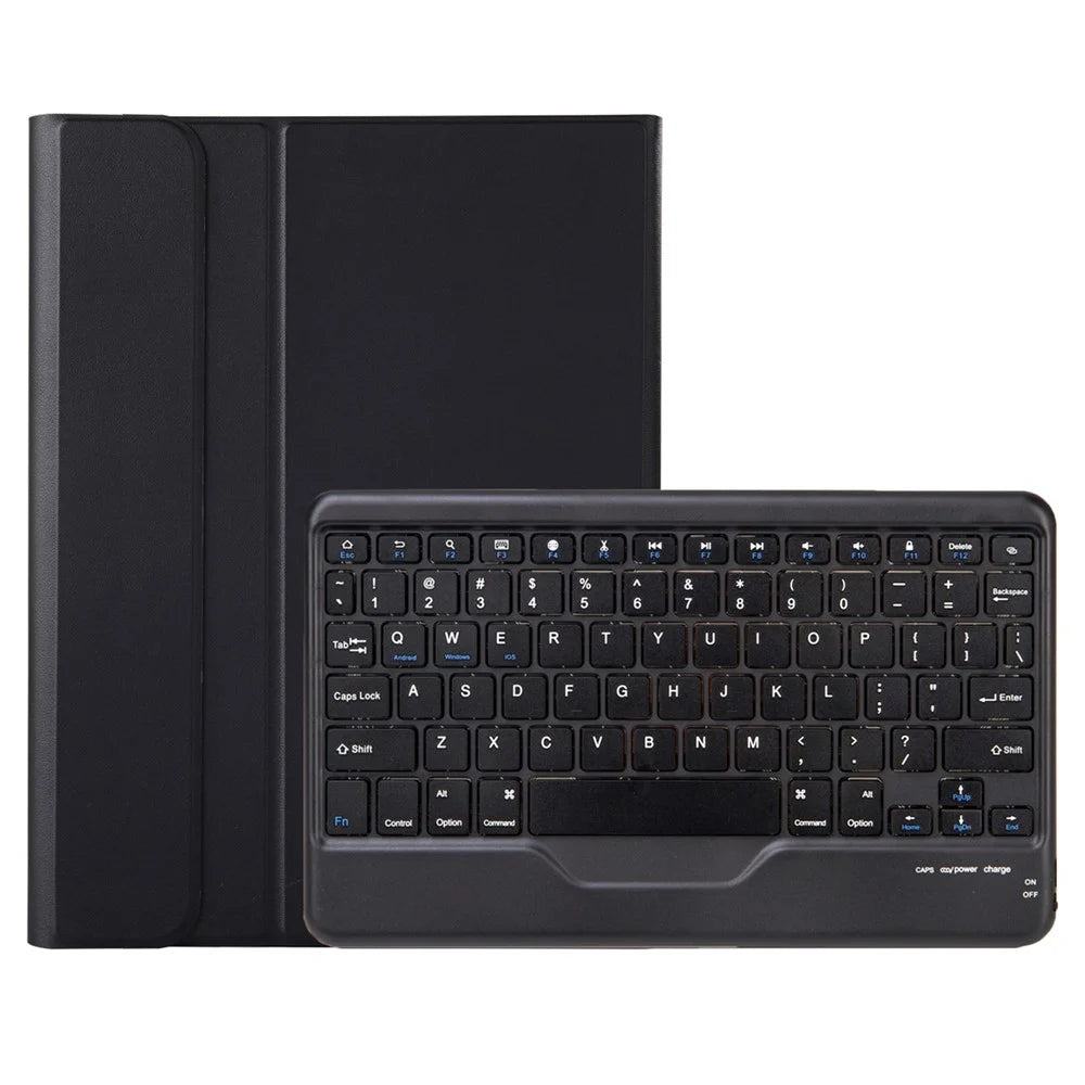 OP12-B For Oppo Pad Air 10.4-inch Protective Case with Removable Bluetooth-compatible Keyboard Anti-Drop Leather Stand Cover - Black - 4