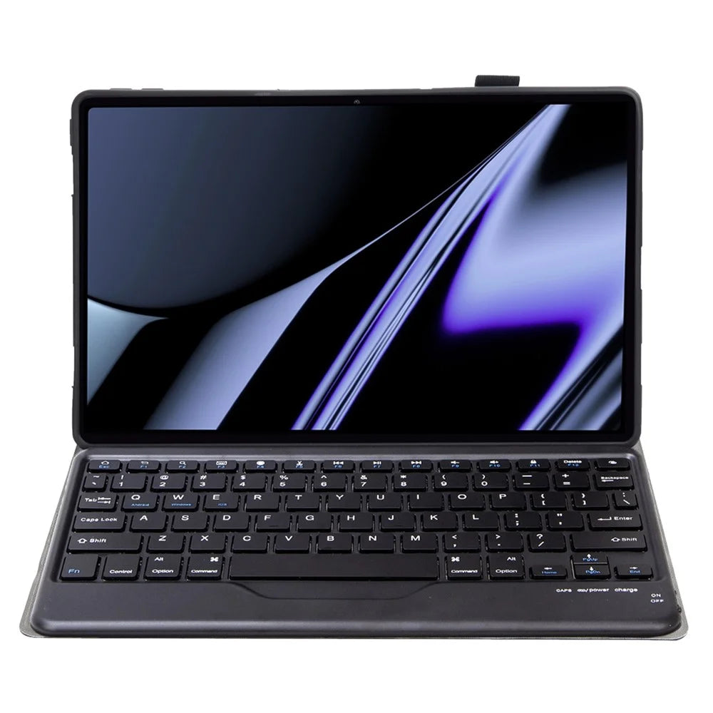 OP11-B For Oppo Pad 11-inch Scratch Resistant Case with Detachable Bluetooth-compatible Keyboard PU Leather+TPU Protective Cover - Black - 2