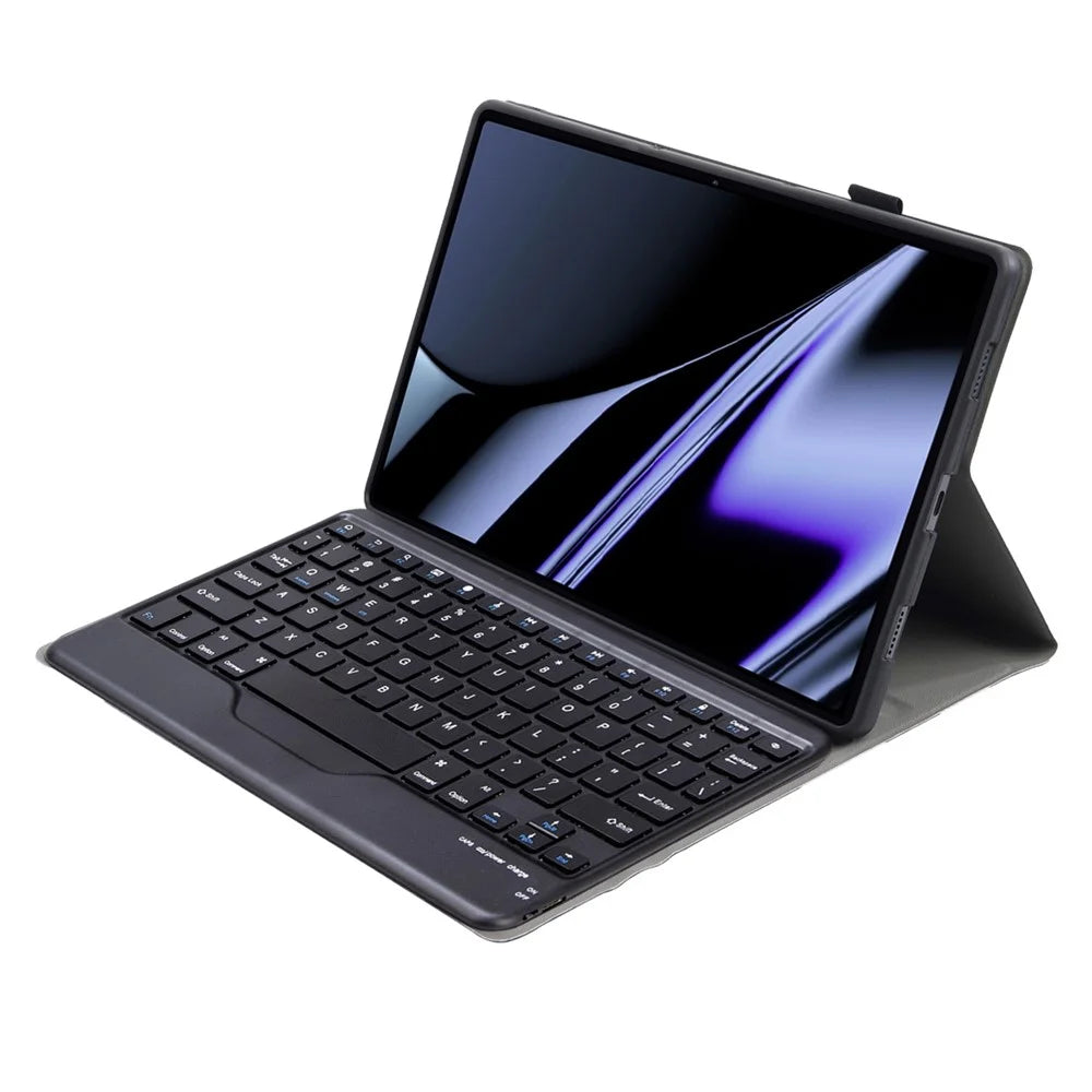 OP11-B For Oppo Pad 11-inch Scratch Resistant Case with Detachable Bluetooth-compatible Keyboard PU Leather+TPU Protective Cover - Black - 3