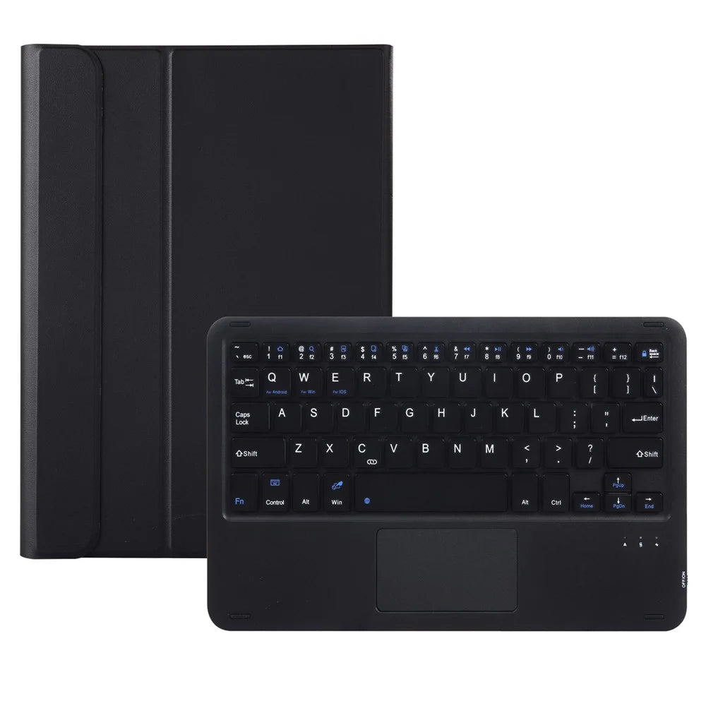 OP11-A For Oppo Pad 11-inch Shockproof Leather Case + Bluetooth-compatible Keyboard with TouchPad Anti-Fall Stand Cover - Black - 4