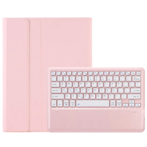 AH127 For Honor Pad 8 Ultra-Thin Leather Tablet Stand Cover + Bluetooth-compatible Keyboard - Pink - 1