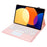 AH127-A For Honor Pad 8 Ultra-Thin Leather Tablet Stand Cover + Bluetooth-Compatible Keyboard with Touchpad - Pink - 3