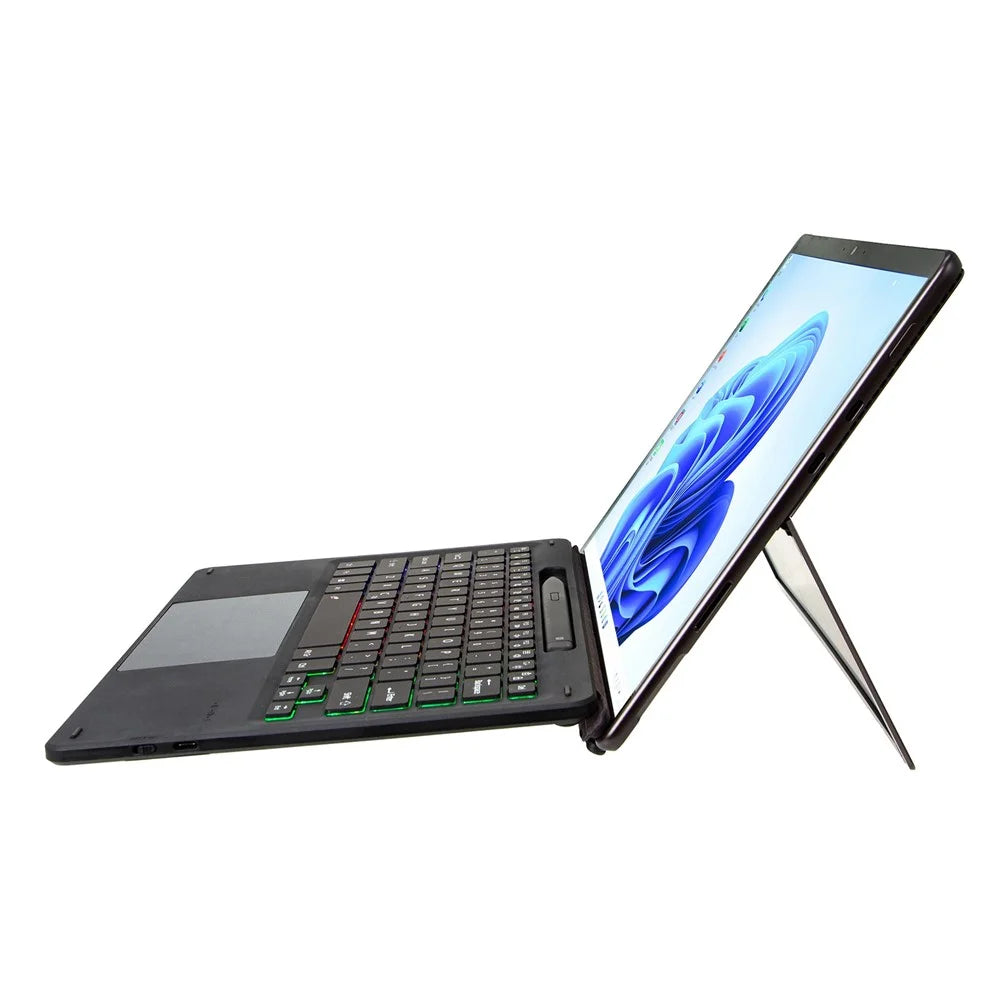 KF17S For Microsoft Surface Pro 8 / Pro X, Bluetooth-compatible Keyboard with TouchPad / Pencil Holder 3-Color Backlit Wireless Keyboard - 4