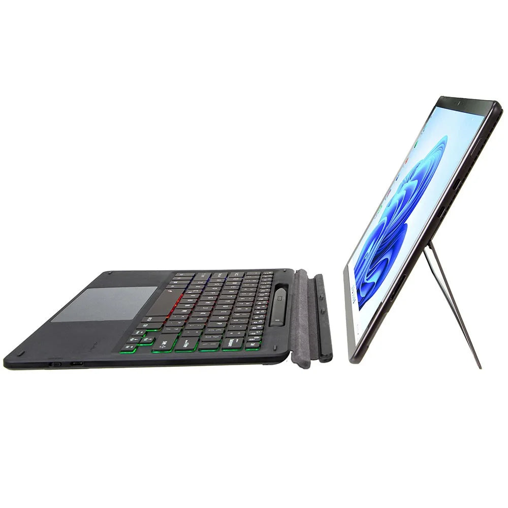 KF17S For Microsoft Surface Pro 8 / Pro X, Bluetooth-compatible Keyboard with TouchPad / Pencil Holder 3-Color Backlit Wireless Keyboard - 5