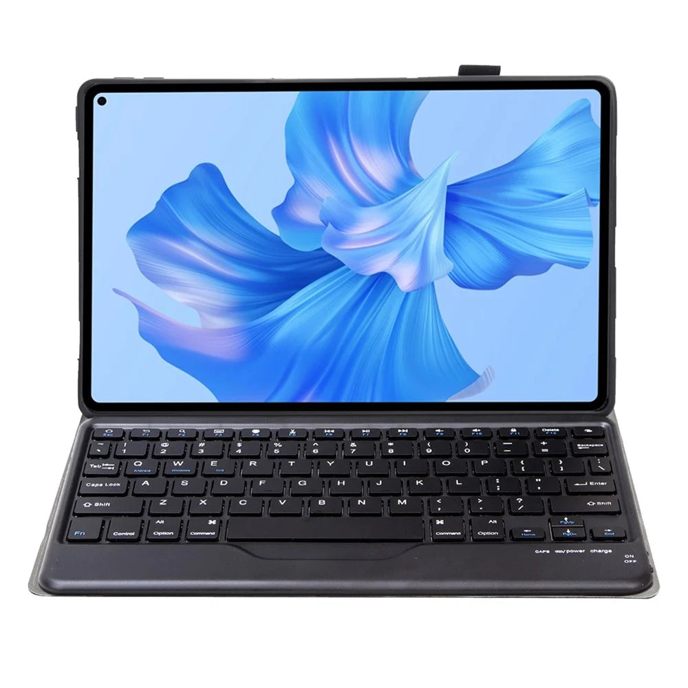 AHW12-B For Huawei MatePad Pro 11 (2022) Protective Case with Detachable Bluetooth-compatible Keyboard PU Leather+TPU Stand Cover - Black - 2