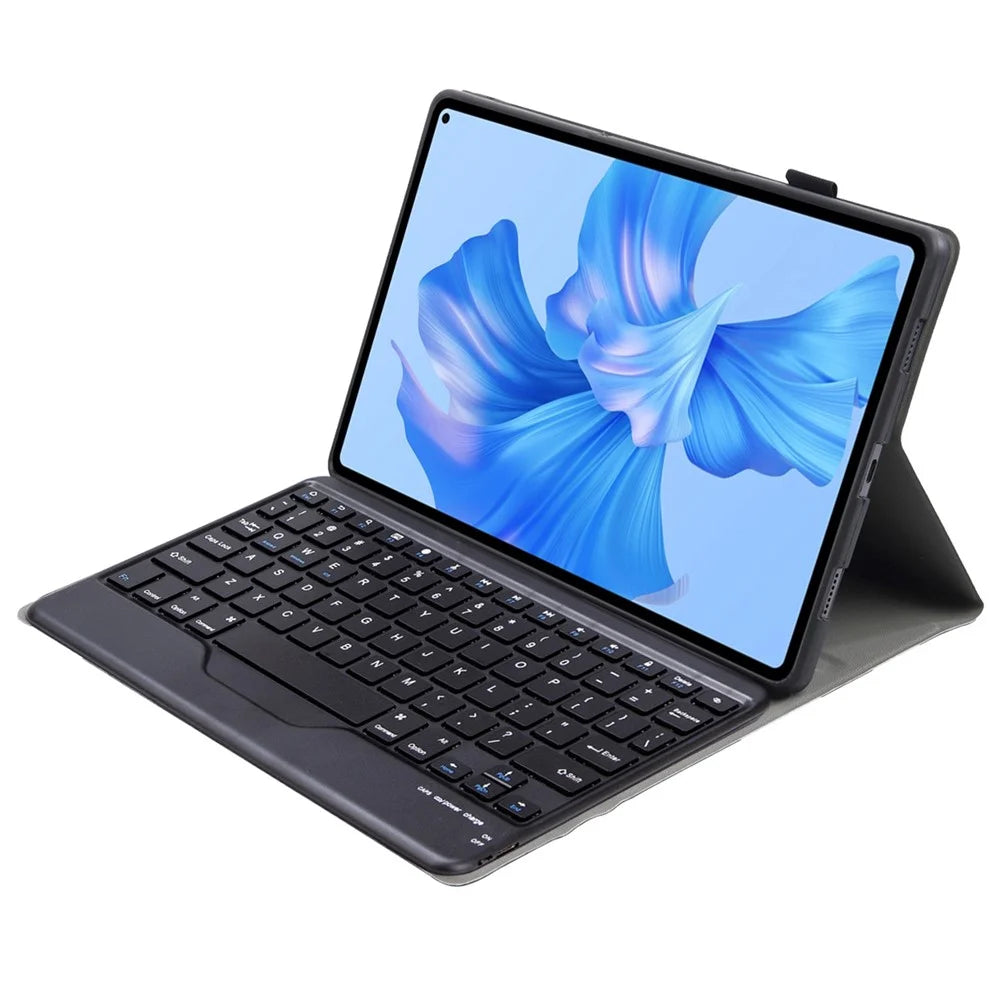 AHW12-B For Huawei MatePad Pro 11 (2022) Protective Case with Detachable Bluetooth-compatible Keyboard PU Leather+TPU Stand Cover - Black - 3