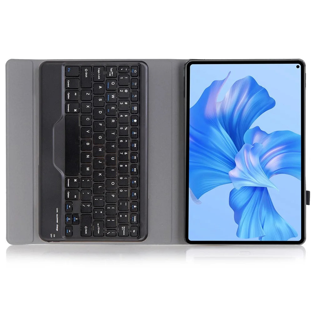 AHW12-B For Huawei MatePad Pro 11 (2022) Protective Case with Detachable Bluetooth-compatible Keyboard PU Leather+TPU Stand Cover - Black - 4