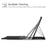 SK-T860 For Samsung Galaxy Tab S6 (SM-T860 / T865) Ultra-Thin Detachable Bluetooth-compatible Keyboard + PU Leather Shockproof Case with Magnetic Attach Pencil Holder - 4