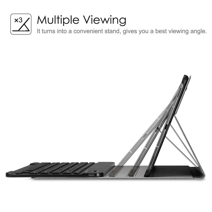 SK-T860 For Samsung Galaxy Tab S6 (SM-T860 / T865) Ultra-Thin Detachable Bluetooth-compatible Keyboard + PU Leather Shockproof Case with Magnetic Attach Pencil Holder - 4
