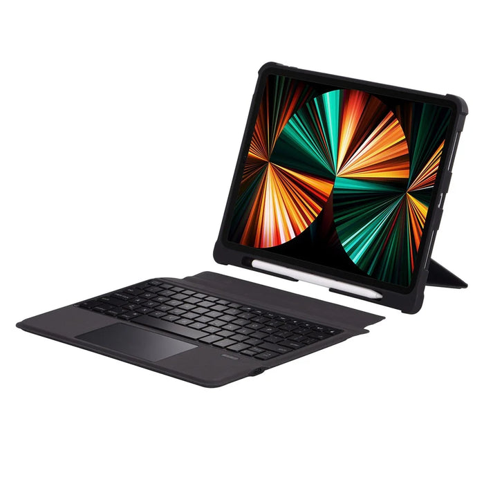 T5207D For iPad Pro 11 (2018) / (2020) / Air (2020) 10.9 inch Detachable Bluetooth-compatible Keyboard Case with TouchPad, PU Leather Protective Case - 1