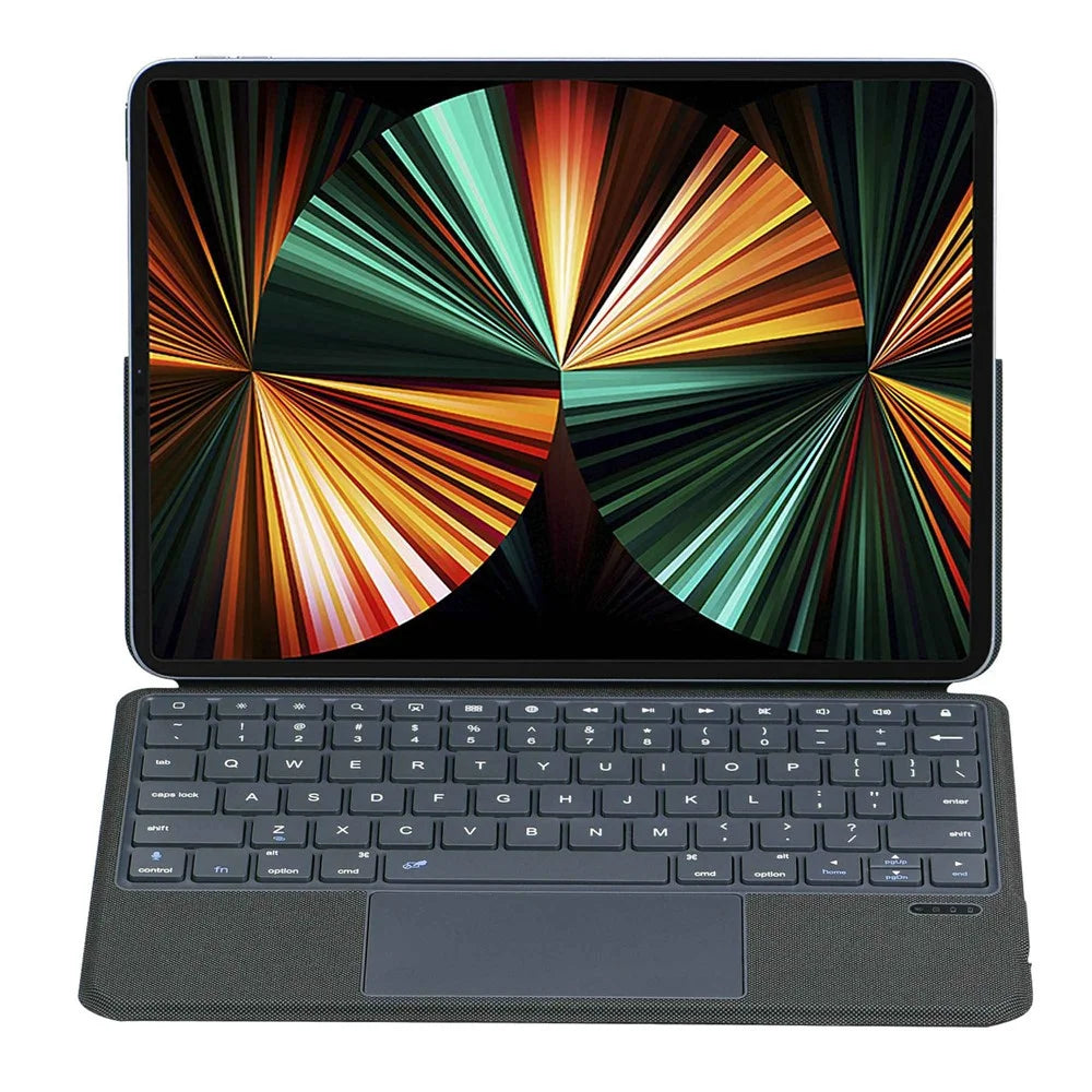 3125 / 6  For iPad Pro 11 (2018) / (2020) / (2021) / Air (2020) PU Leather Bluetooth-compatible Keyboard Case with TouchPad Anti-Drop Tablet Protective Cover - 3