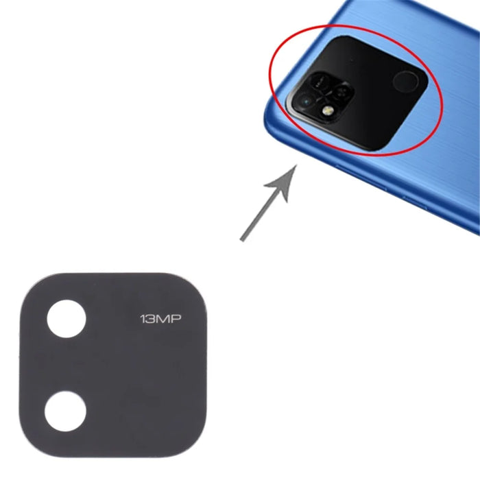 For Xiaomi Redmi 10A 220233L2C Rear Back Camera Lens Cover Replacement Part (without Logo) - 4