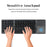 B033 Portable Tri-Fold Bluetooth-Compatible Keyboard Universal Laptop Tablet Phone Wireless Keyboard with Touchpad - Grey - 2