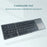 B033 Portable Tri-Fold Bluetooth-Compatible Keyboard Universal Laptop Tablet Phone Wireless Keyboard with Touchpad - Grey - 3