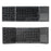 B033 Portable Tri-Fold Bluetooth-Compatible Keyboard Universal Laptop Tablet Phone Wireless Keyboard with Touchpad - Grey - 7