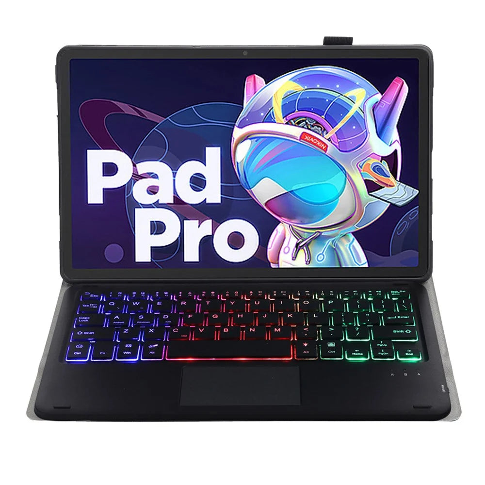 AM18-AS For Lenovo Pad Pro 2022 11.2-inch Detachable Bluetooth-compatible Keyboard Case with 3-Color Backlit / TouchPad Anti-Drop Protective Case - Black - 2