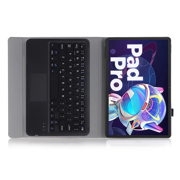AM18-A For Lenovo Pad Pro 2022 11.2-inch Removable Bluetooth-compatible Keyboard Case with TouchPad Anti-Scratch Protective Case - Black - 4