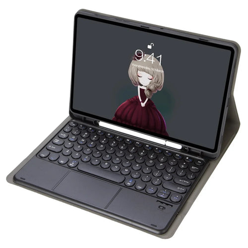 YT11B-A For iPad Air 11 (2026) / (2025) / (2024) / Air (2020) / (2022) / Pro 11 (2018) / (2020) / (2021) / (2022) Bluetooth-compatible Keyboard Case - Black - 1