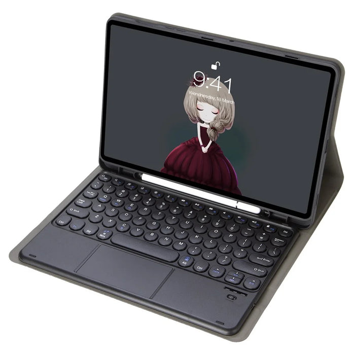 YT11B-A For iPad Air 11 (2026) / (2025) / (2024) / Air (2020) / (2022) / Pro 11 (2018) / (2020) / (2021) / (2022) Bluetooth-compatible Keyboard Case - Black - 1