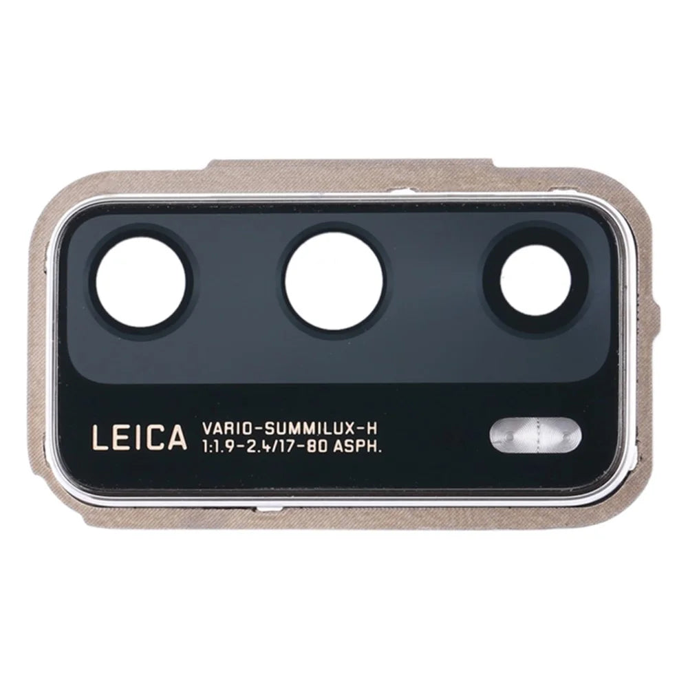 For Huawei P40 / P40 5G OEM Back Camera Lens Holder Cover with Glass Part (without Logo) - Silver - 3