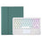 A10B-AS for iPad (2025) / 10.9 (2022) Leather + TPU Tablet Foldable Stand Cover with Touchpad Bluetooth-Compatible Keyboard - Dark Green - 5
