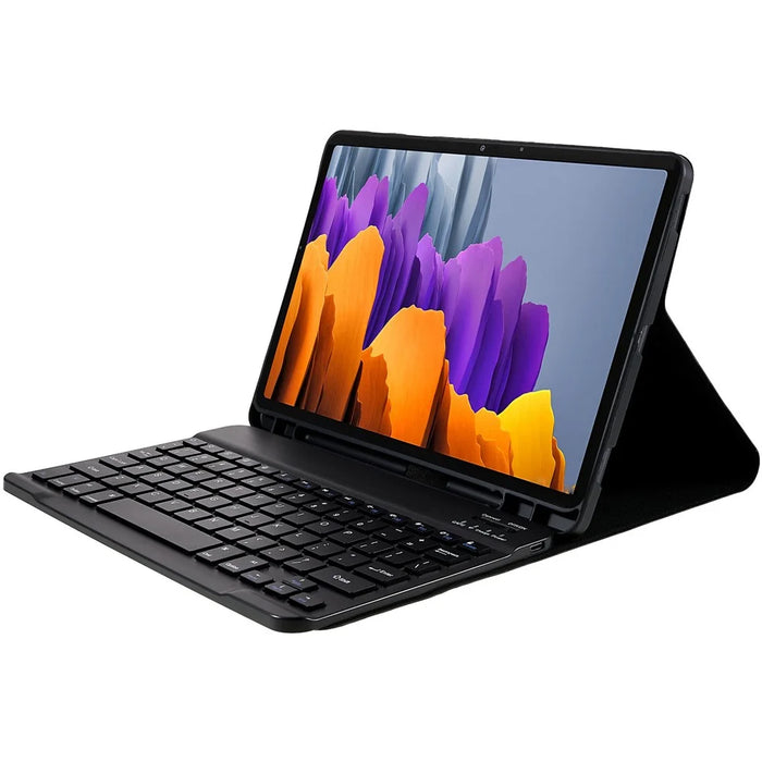 SK-T870 For Samsung Galaxy Tab S7 / S8 11-inch T870 / X700 / T875 Ultra-Thin Leather Tablet Stand Case with Detachable Bluetooth-compatible Keyboard - Black - 6