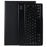 For Samsung Galaxy Tab S7+ / S8+ Bluetooth-compatible Keyboard Case with PU Leather Cover Wireless Keyboard Protective Case - Black - 5