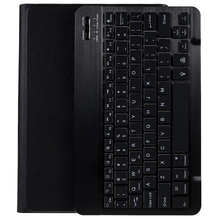 SK-T500 For Samsung Galaxy Tab A7 10.4 (2020) / (2022) T500 / T505 Keyboard Protective Tablet Case PU Leather Folio Stand Cover - Black - 6