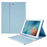 For iPad Air (2013) / Air 2  /  iPad Pro 9.7 inch (2016)  /  iPad 9.7-inch (2017) / (2018) Smart Keyboard Case with PU Leather Protector Bluetooth-compatible Keyboard Shockproof Case - Blue - 1