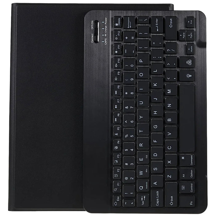 SK-1099 For iPad (2025) / 10.9 (2022) Bluetooth-Compatible Keyboard PU Leather Tablet Stand Cover with Backlit - Black - 6