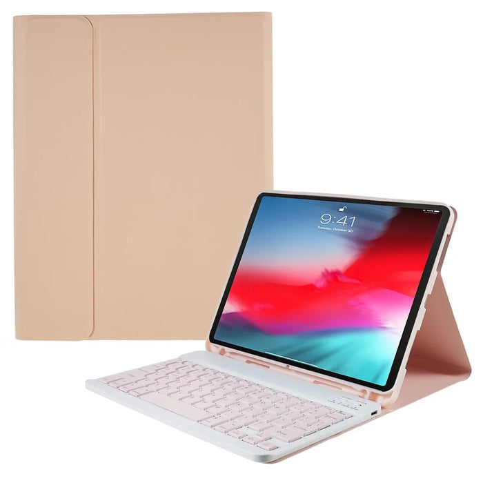 SK-1109 For iPad Air 11 (2026) / (2025) / (2024) / Pro 11 (2018) / (2020) / (2021) / (2022) / Air (2020) / (2022) Bluetooth-Compatible Keyboard Cover - Pink - 1