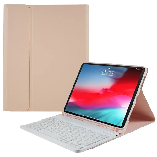 SK-1109 For iPad Air 11 (2026) / (2025) / (2024) / Pro 11 (2018) / (2020) / (2021) / (2022) / Air (2020) (2022) Bluetooth-Compatible Keyboard Case - Pink - 1