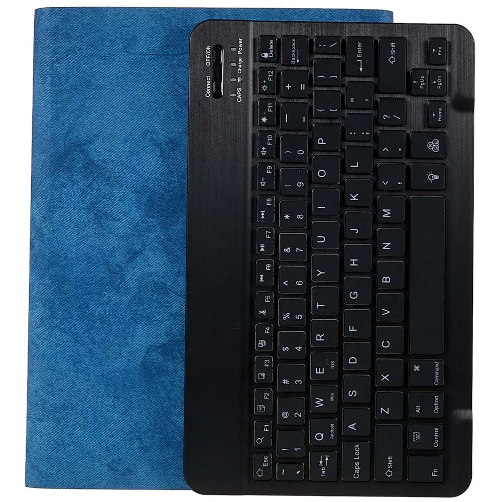 SK-1101 For iPad Air 11 (2026) / (2025) / (2024) / Pro 11 (2018) / Air (2020) / (2022) Bluetooth-Compatible Keyboard PU Leather Stand Cover - Blue - 6