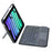 T06-AS for iPad mini (2024) / mini (2021) Backlit Touchpad Keyboard Kickstand Case Pen Holder Tablet PU Leather Cover with Detachable Bluetooth-compatible Keyboard - 2