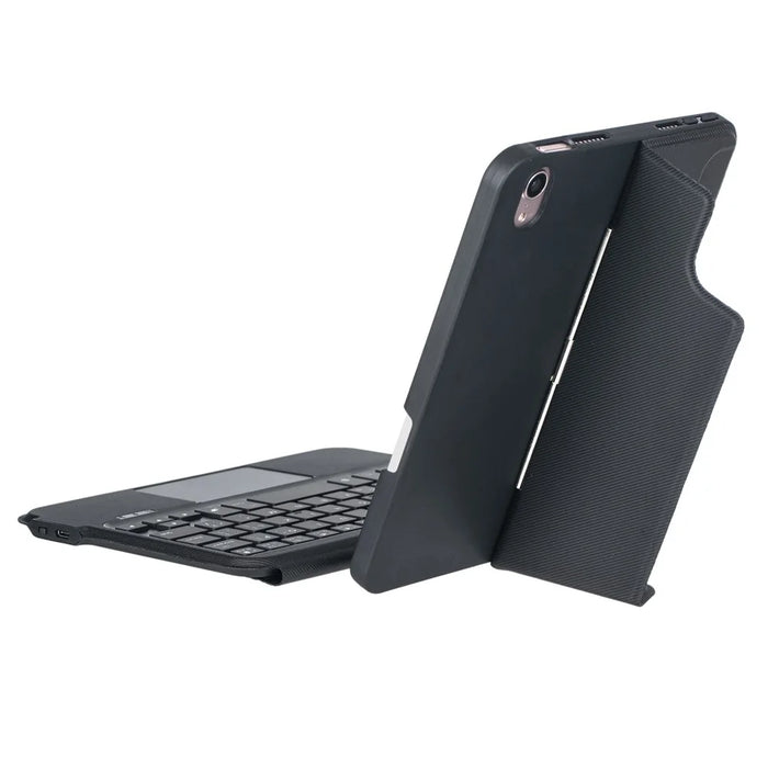 T06-AS for iPad mini (2024) / mini (2021) Backlit Touchpad Keyboard Kickstand Case Pen Holder Tablet PU Leather Cover with Detachable Bluetooth-compatible Keyboard - 6
