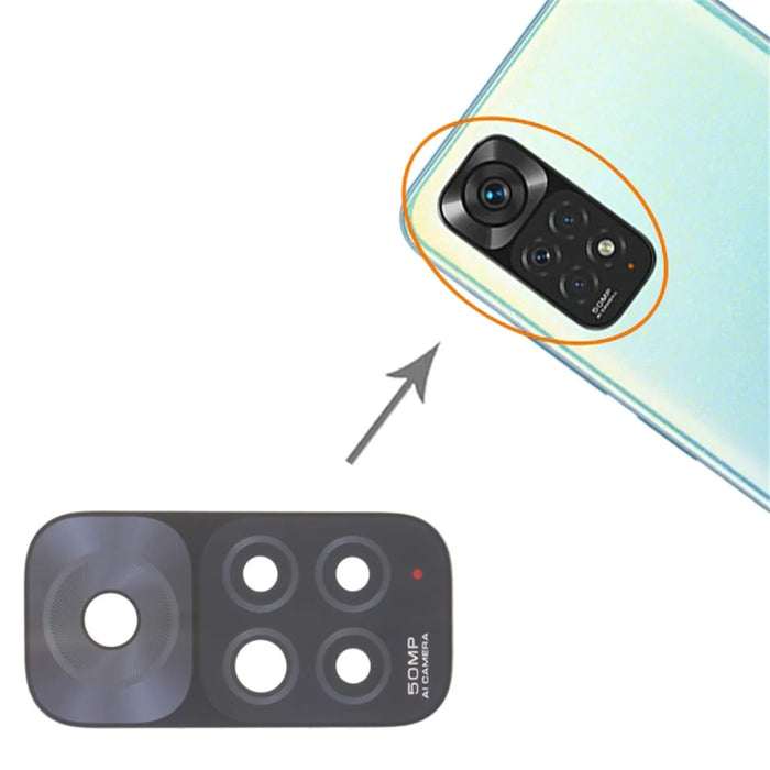 For Xiaomi Redmi Note 11 4G (Qualcomm) Rear Back Camera Lens Cover Replacement Part (without Logo) - 3