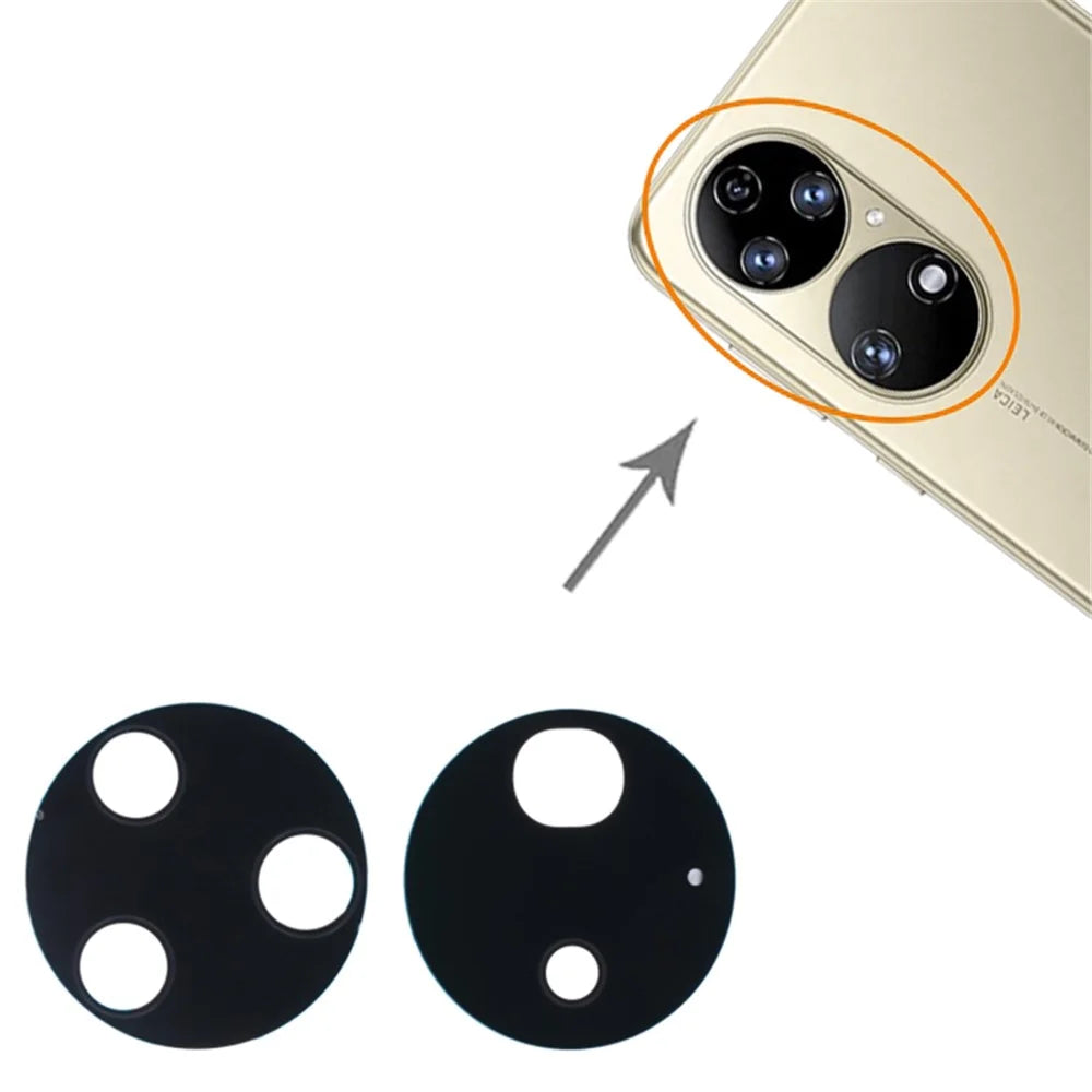 For Huawei P50 Pro 4G Rear Back Camera Lens Cover Replacement Part (without Logo) - 3