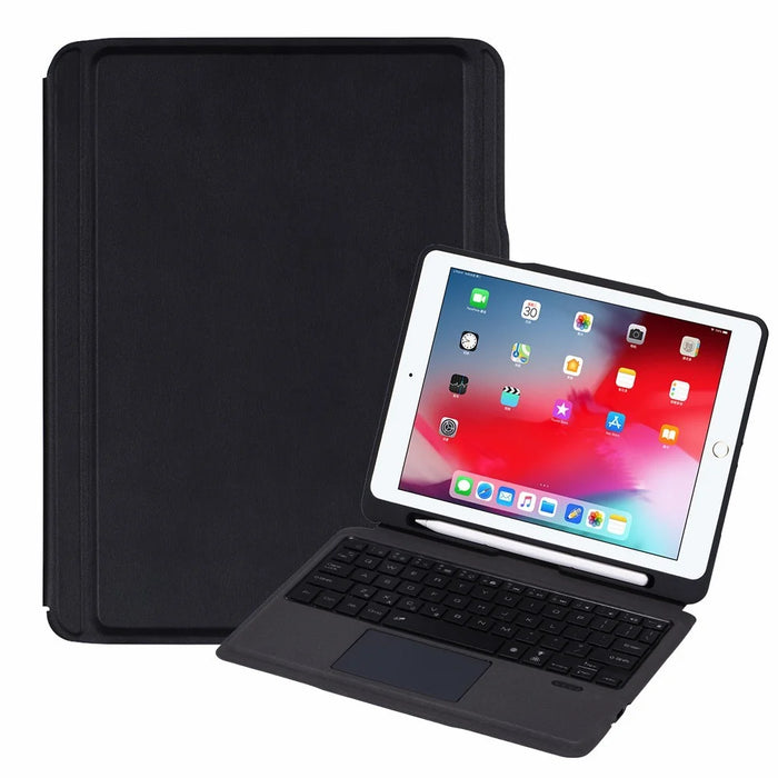 T206D For iPad Air 10.5 inch (2019) / iPad Pro 10.5-inch (2017)  /  iPad 10.2 (2021) / (2019) / (2020) Detachable Bluetooth-compatible Keyboard + Shockproof Case, 7-Color Backlit Wireless Keyboard Case - 1
