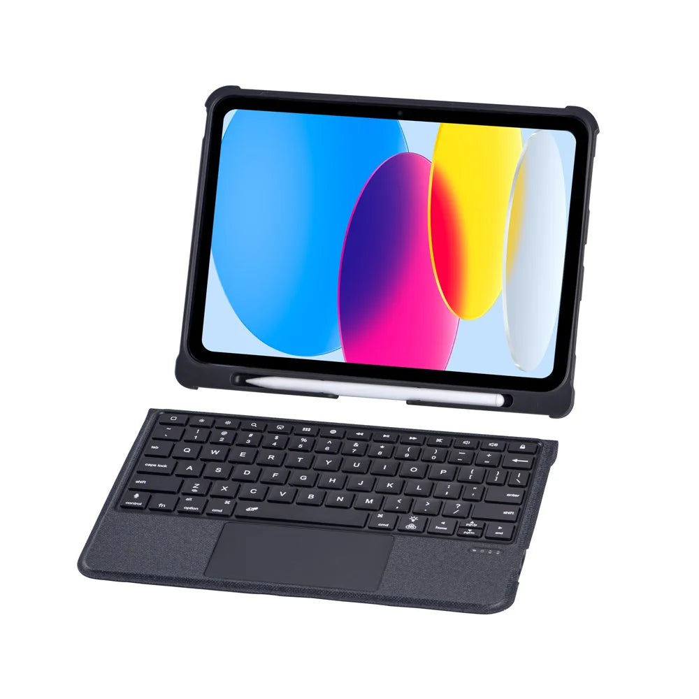 T5208D Bluetooth-Compatible Keyboard Case for iPad (2025) / 10.9 (2022) Protective Case, Removable Wireless Keyboard Case with Backlit - 7