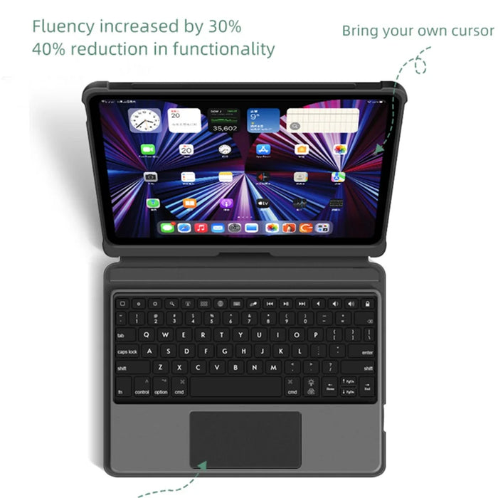 T5207D For iPad Air 11 (2026) / (2025) / (2024) / Air (2020) (2022) /  Pro 11 (2018) / (2020) / (2021) / (2022) Bluetooth-Compatible Keyboard Case with Backlit - 3