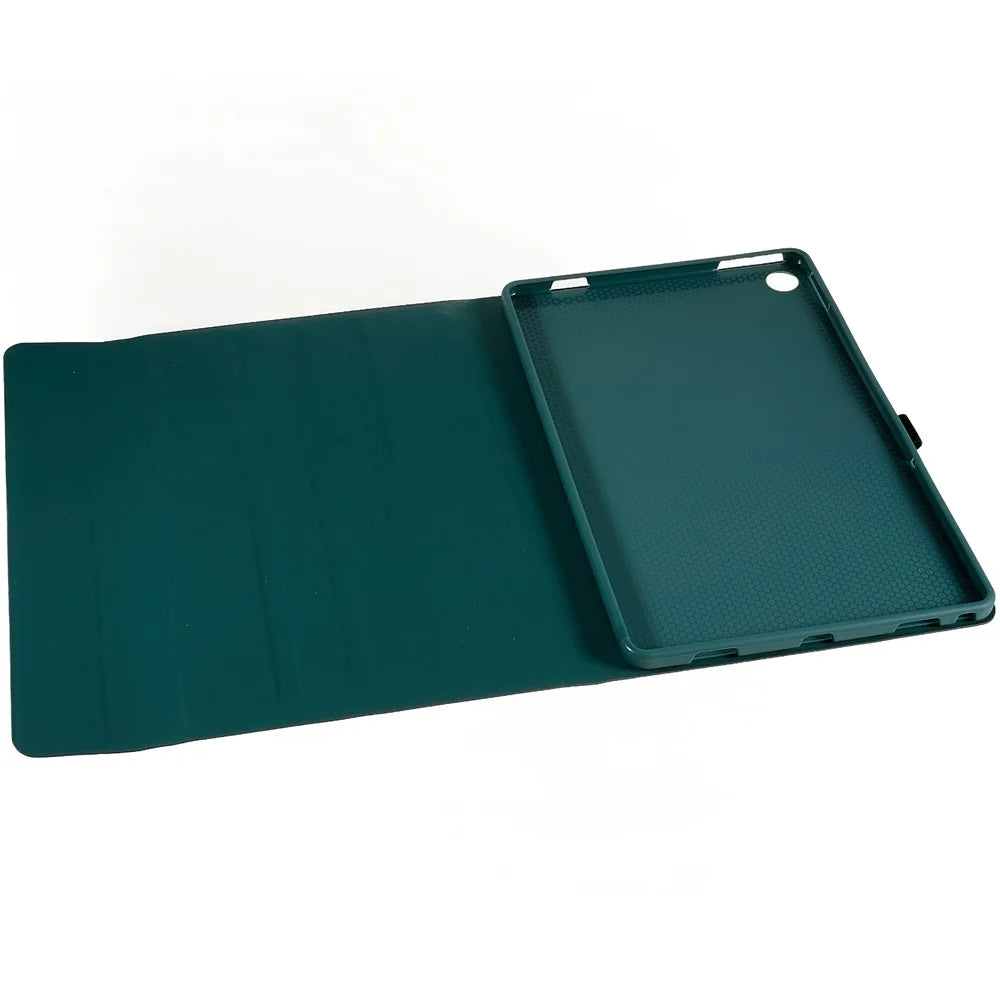 For Lenovo Tab M10 Plus (3rd Gen) / Xiaoxin Pad 2022 10.6 inch PU Leather Shockproof Tablet Case Stand Anti-scratch Cover with Bluetooth-compatible Keyboard - Midnight Green - 4