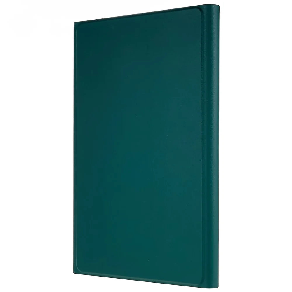 For Lenovo Tab M10 Plus (3rd Gen) / Xiaoxin Pad 2022 10.6 inch PU Leather Shockproof Tablet Case Stand Anti-scratch Cover with Bluetooth-compatible Keyboard - Midnight Green - 7
