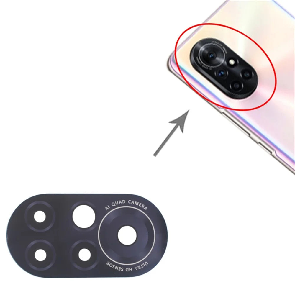For Huawei nova 8 4G / 5G Rear Back Camera Lens Cover Replacement Part (without Logo) - 3