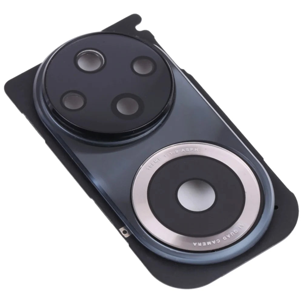 For Honor 50 Pro OEM Back Camera Lens Holder Cover with Glass Part (without Logo) - Black - 1