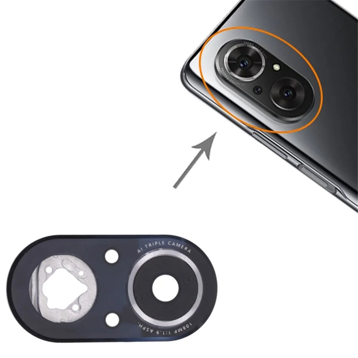 For Honor 50 SE OEM Back Camera Lens Holder Cover with Glass Replacement Part (without Logo) - 3
